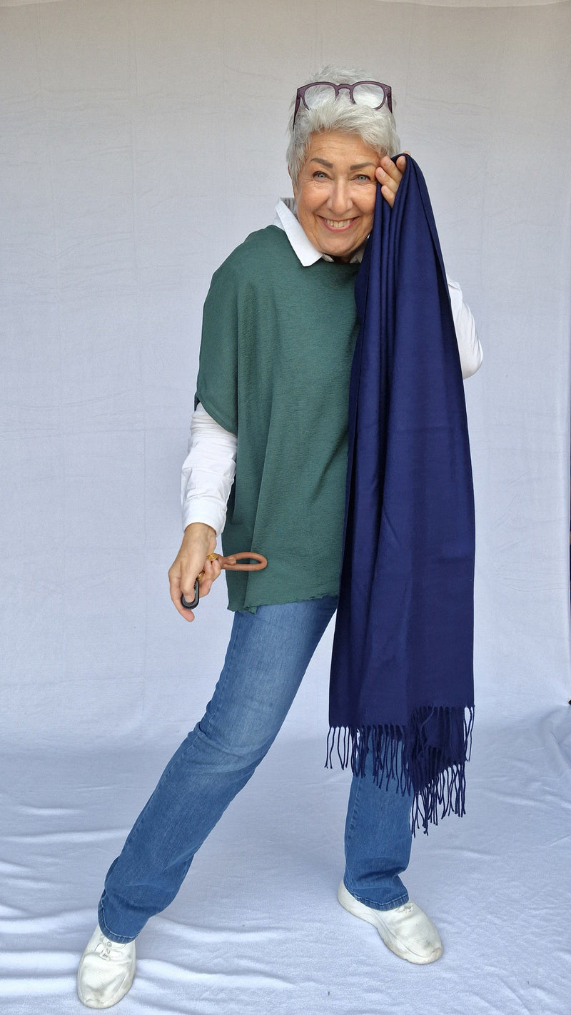 Kvitfjell Handbags Skjerf Dark blue Kvitfjell- Cashmereskjerf i mange fine farger kunstkolonialen