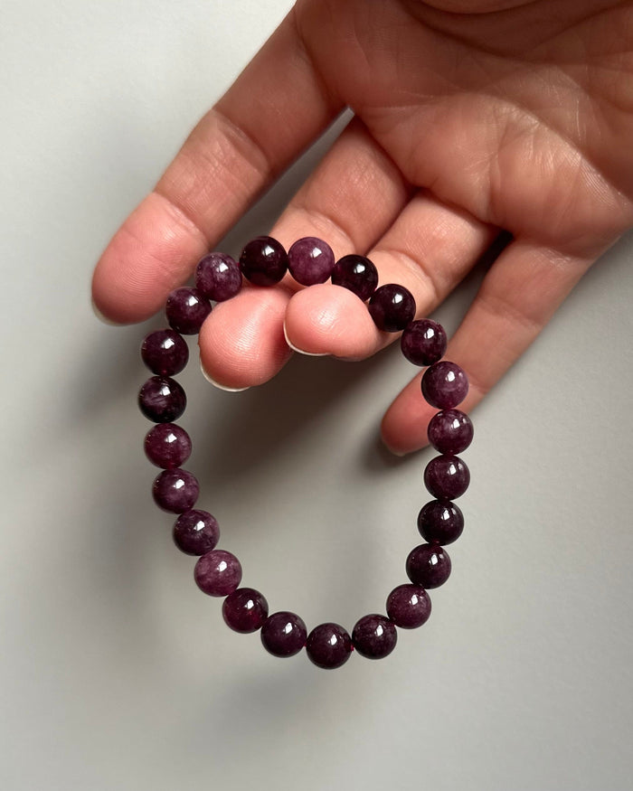 Leas Verden Armbånd Plomme kalsedon Leas verden- Armbånd med forskjellige stein kunstkolonialen