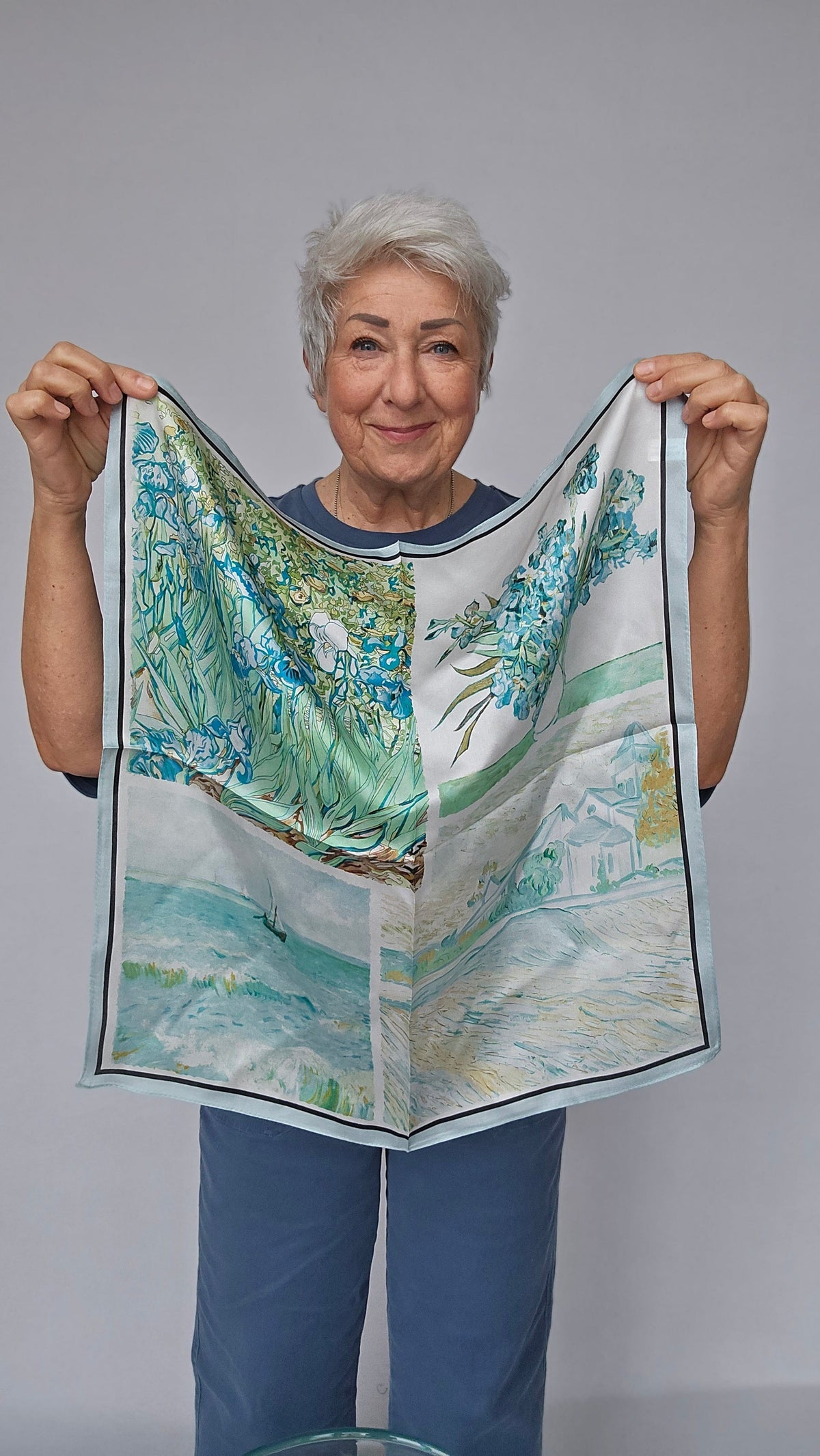 Leas Verden Skjerf Chandra Leas Verden- Silkeskjerf 53 x 53 cm kunstkolonialen