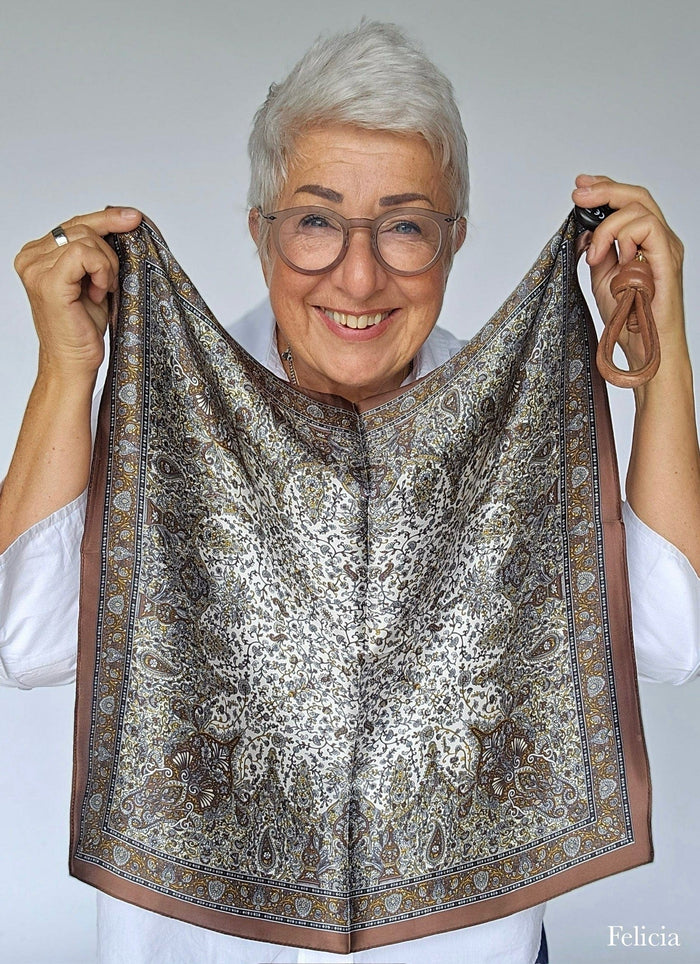 Leas Verden Skjerf Felicia Leas Verden- Silkeskjerf 53 x 53 cm kunstkolonialen