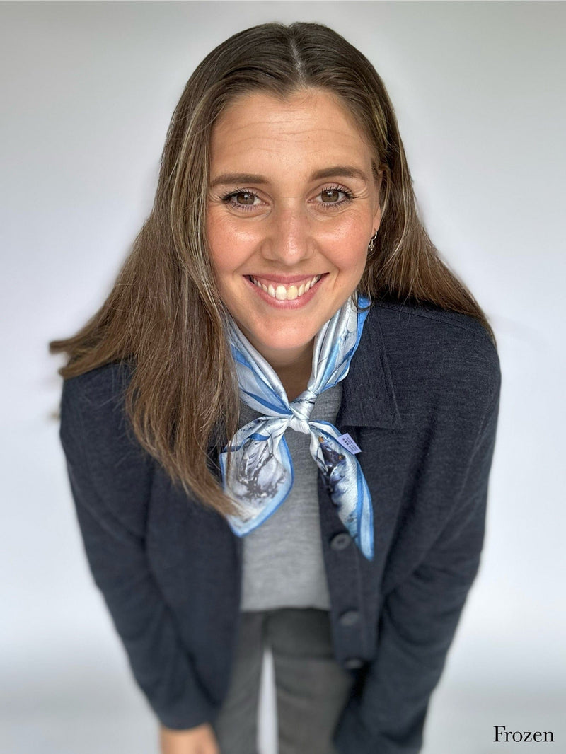 Leas Verden Skjerf Leas Verden- Silkeskjerf 53 x 53 cm kunstkolonialen