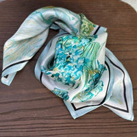 Leas Verden Skjerf Leas Verden- Silkeskjerf 53 x 53 cm kunstkolonialen