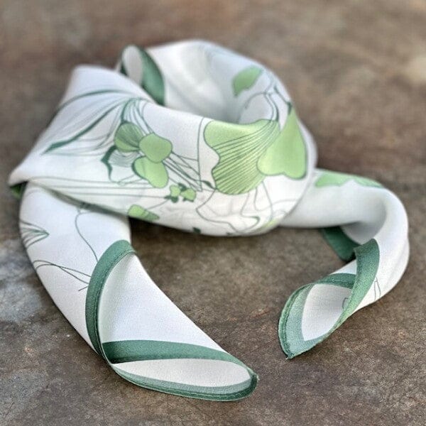 Leas Verden Skjerf Linn Leas Verden- Silkeskjerf 53 x 53 cm kunstkolonialen