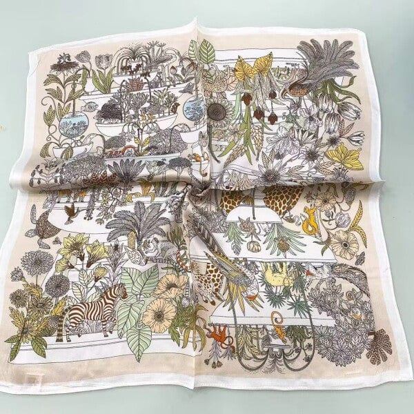 Leas Verden Skjerf Nadine Leas Verden- Silkeskjerf 53 x 53 cm kunstkolonialen