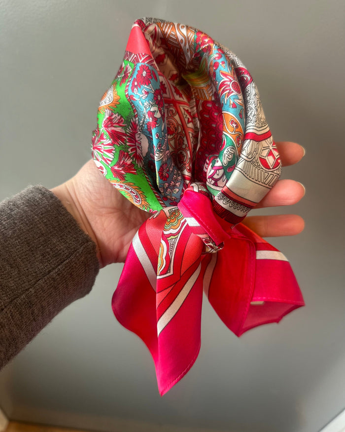 Leas Verden Skjerf Pink dream Leas Verden- Silkeskjerf 53 x 53 cm kunstkolonialen