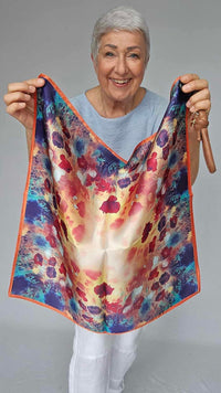 Leas Verden- Silkeskjerf 53 x 53 cm