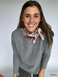 Leas Verden Skjerf Robin Leas Verden- Silkeskjerf 53 x 53 cm kunstkolonialen