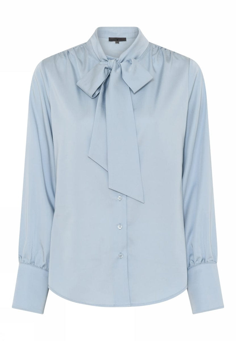 Lundgaard Bluse 34 Lundgaard- Penbluse med sløyfe og stretch kunstkolonialen