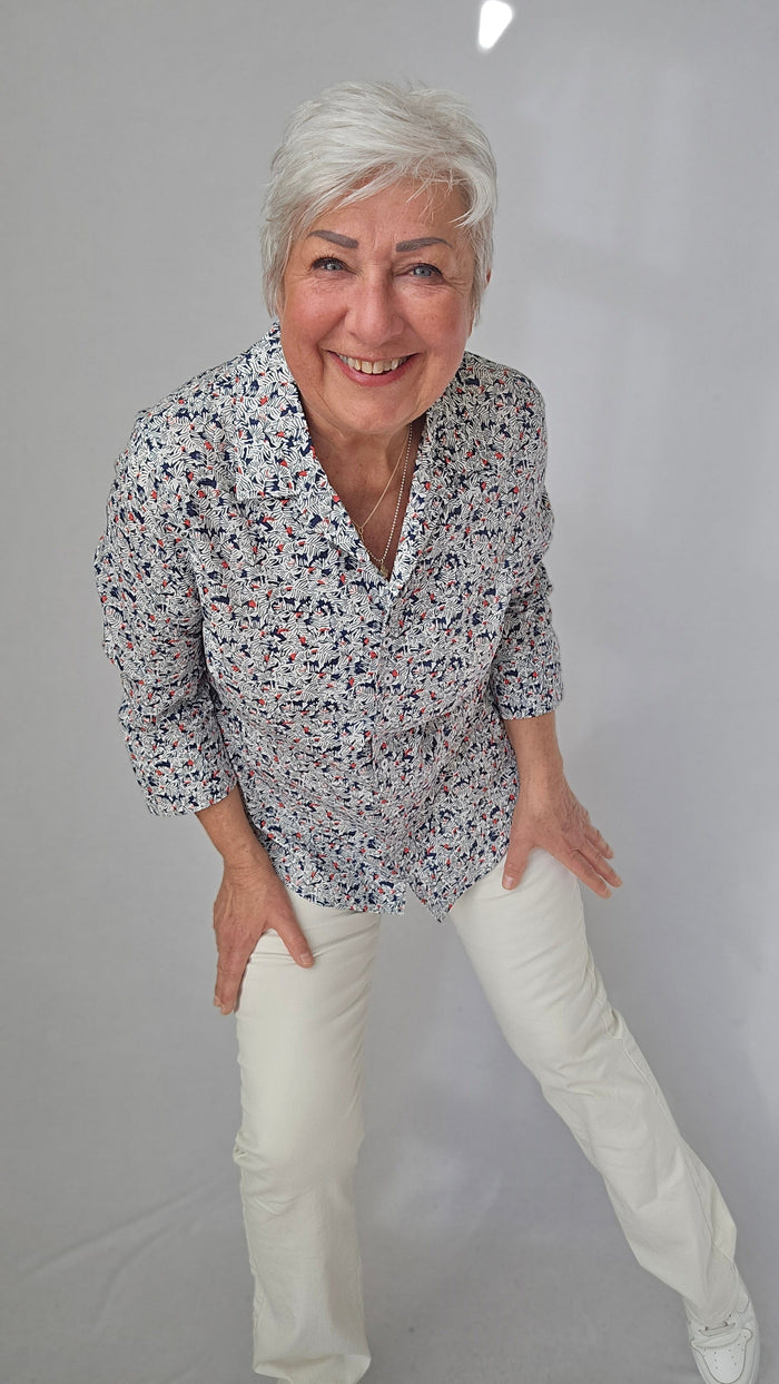 Lundgaard Bluse Lundgaard- Bluse m/print kunstkolonialen