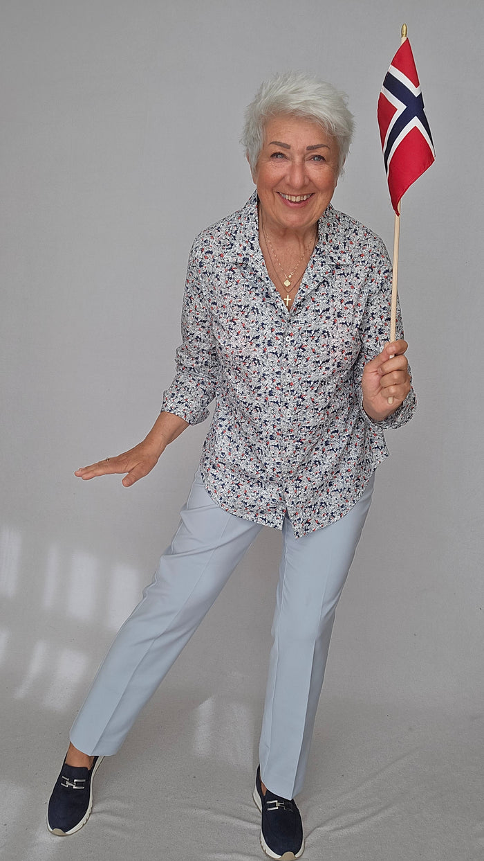 Lundgaard Bluse Lundgaard- Bluse m/print kunstkolonialen