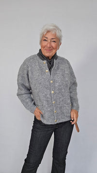 Lundgaard Cardigan Lundgaard- Cardigan i alpakka m/gullknapper kunstkolonialen