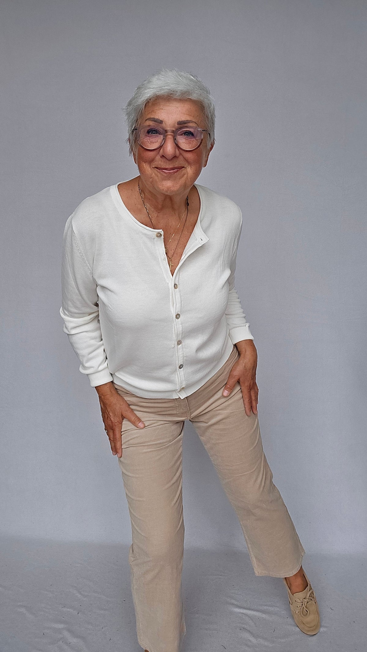 Lundgaard Cardigan S / Off white Lundgaard- Cardigan i bomull m/knapper kunstkolonialen