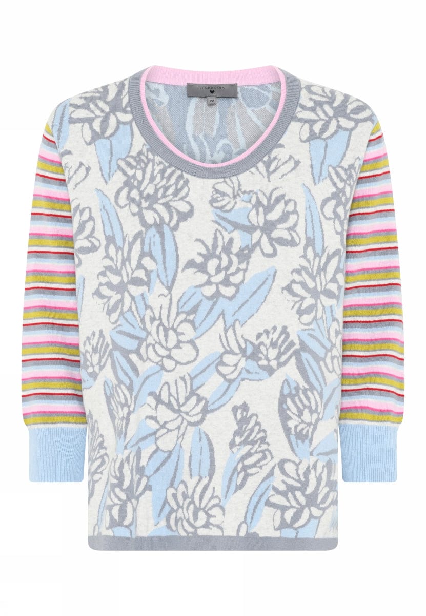 Lundgaard Genser Lundgaard- Flower jacquard genser kunstkolonialen