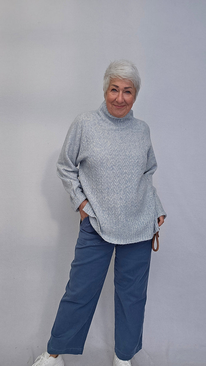 Lundgaard Genser Lundgaard- Genser m/høy hals kabelstrikk kunstkolonialen