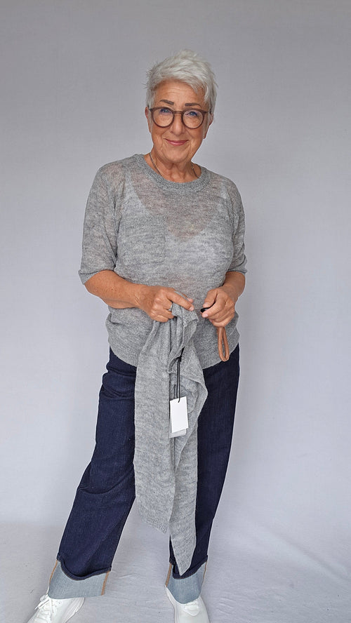 Lundgaard Genser Lundgaard- Kortermet genser m/rund hals og lomme kunstkolonialen