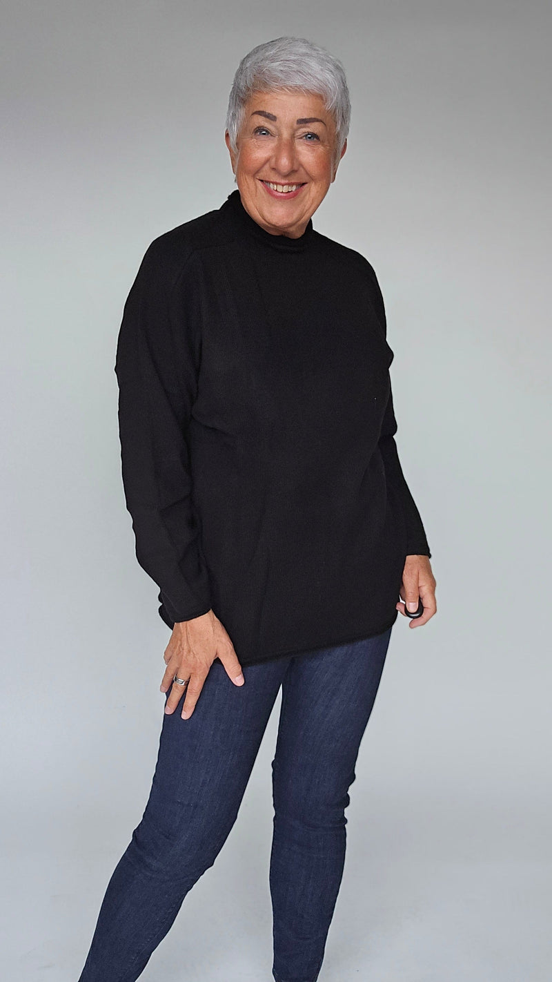 Lundgaard Genser Lundgaard- Merino strikkegenser m/høy hals kunstkolonialen