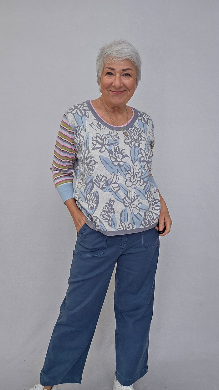 Lundgaard Genser S Lundgaard- Flower jacquard genser kunstkolonialen