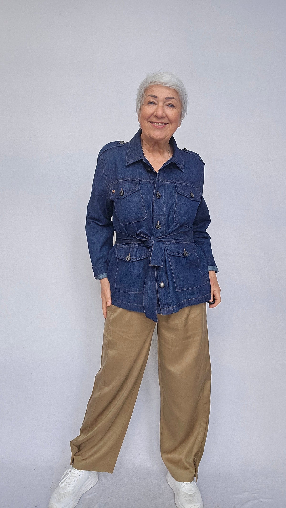 Lundgaard Jakke S / Mørk denim Lundgaard- Denim summer jacket kunstkolonialen