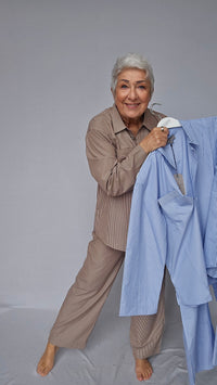 Lundgaard Pysjamas Lundgaard- Pysjamas i bomull kunstkolonialen