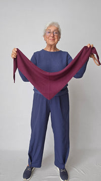 Lundgaard Skjerf Wine melange Lundgaard- Lite cashmere skjerf kunstkolonialen