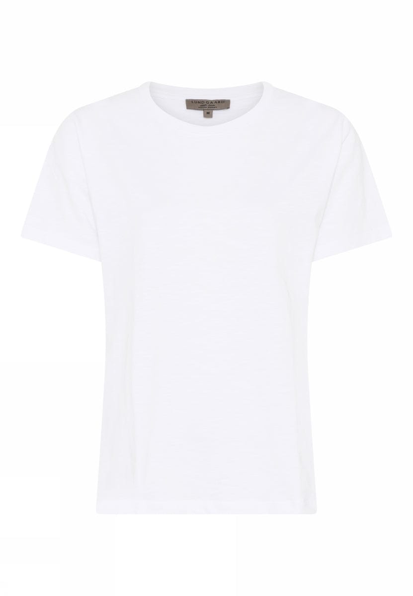 Lundgaard T-Shirt Hvit / S Lundgaard- Tynn bomulls t-skjorte kunstkolonialen