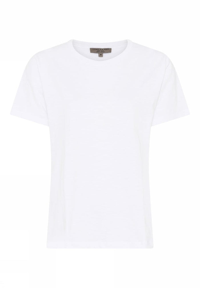 Lundgaard T-Shirt Hvit / S Lundgaard- Tynn bomulls t-skjorte kunstkolonialen