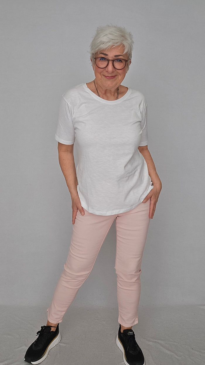 Lundgaard T-Shirt Hvit / S Lundgaard- Tynn bomulls t-skjorte kunstkolonialen