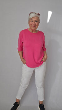 Lundgaard T-Shirt Lundgaard- T-skjorte i viskosemix kunstkolonialen