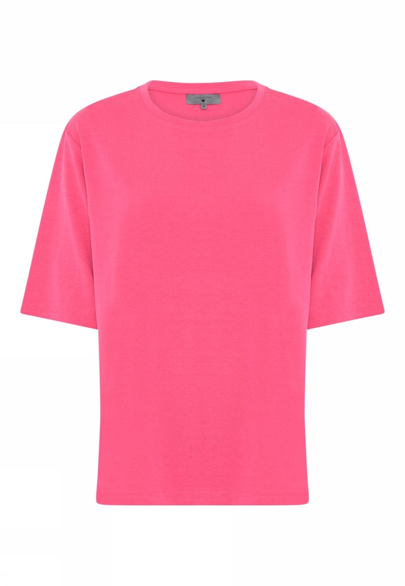 Lundgaard T-Shirt Pure pink / S Lundgaard- T-skjorte i viskosemix kunstkolonialen