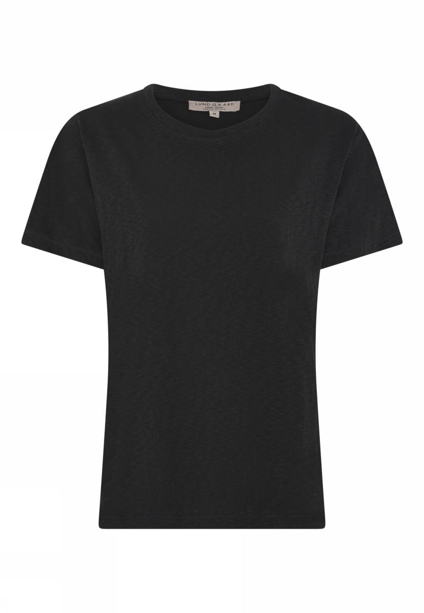 Lundgaard T-Shirt Sort / S Lundgaard- Tynn bomulls t-skjorte kunstkolonialen