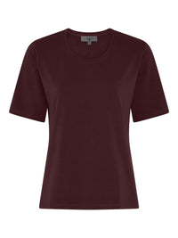 Lundgaard T-Shirt Wine / S Lundgaard- T-shirt i bomull kunstkolonialen