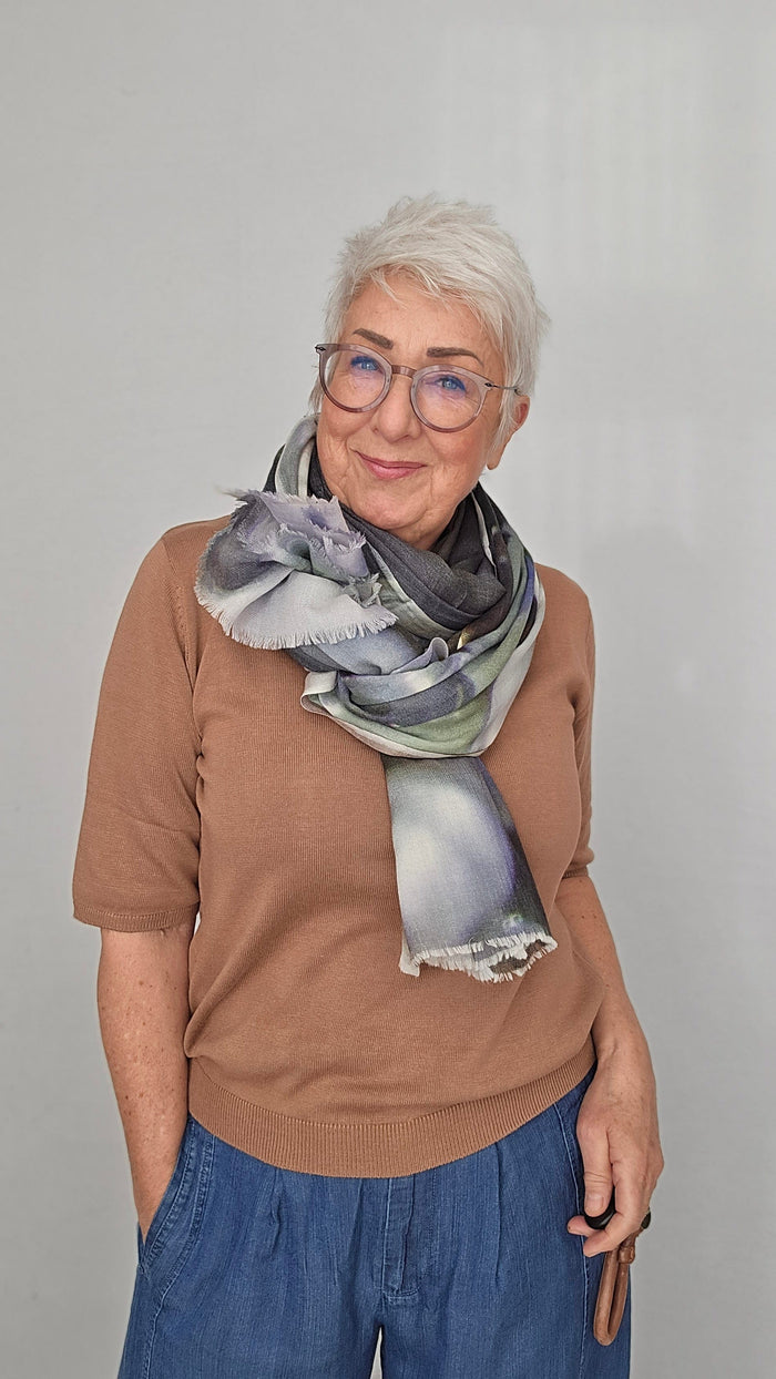 Lundgaard Topp Camel / S Lundgaard- Kortermet gensertopp kunstkolonialen