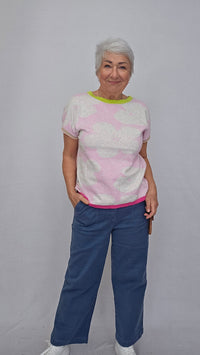 Lundgaard Topp Lundgaard- Jacquard topp i 100 % organisk bomull kunstkolonialen