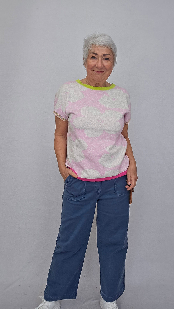 Lundgaard Topp Lundgaard- Jacquard topp i 100 % organisk bomull kunstkolonialen