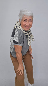 Lundgaard Topp Lundgaard- Jacquard topp i 100 % organisk bomull kunstkolonialen