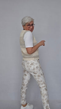 Lundgaard Topp Lundgaard- Strikketopp uten ermer kunstkolonialen