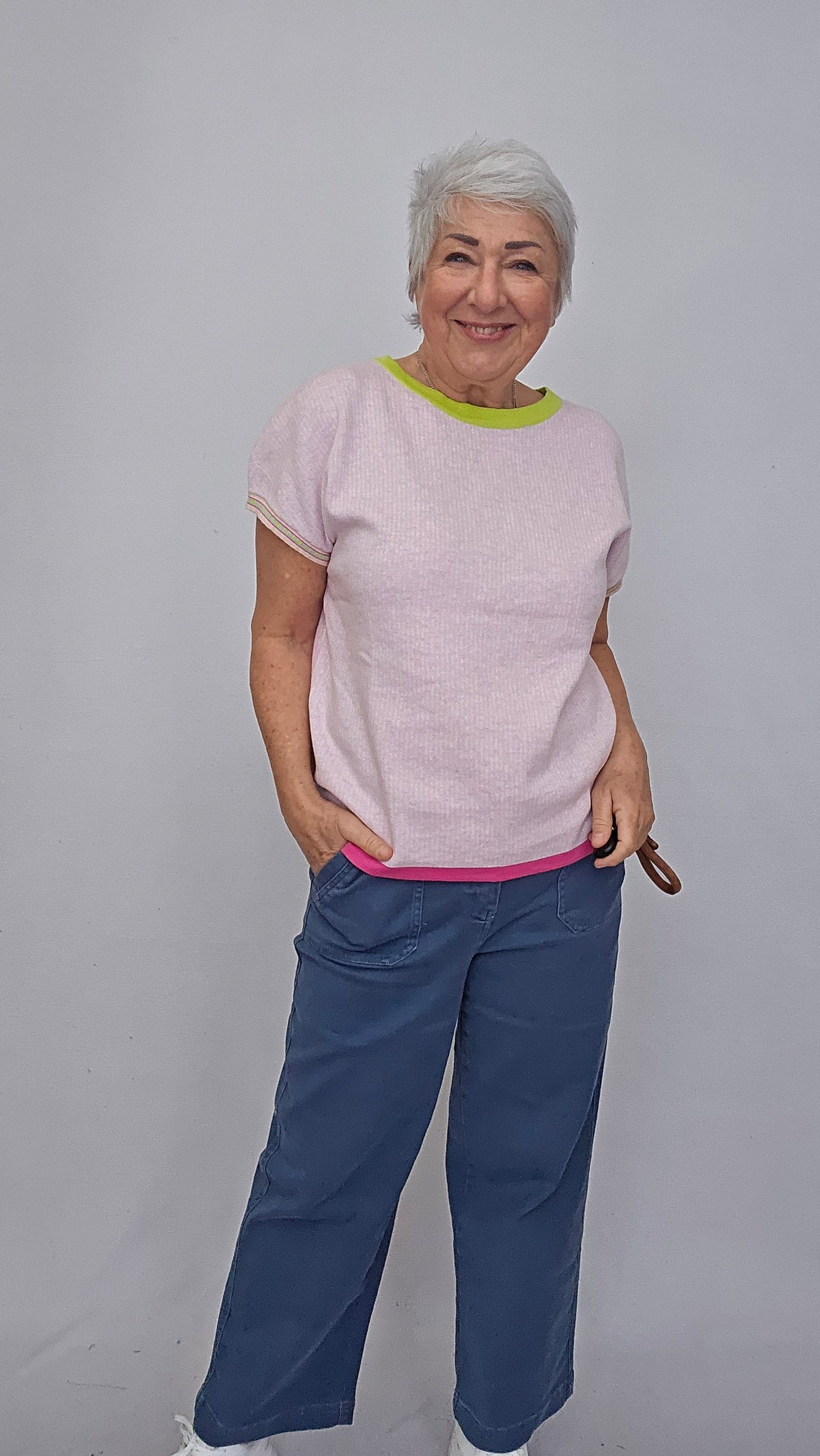 Lundgaard Topp S / Rose knit Lundgaard- Jacquard topp i 100 % organisk bomull kunstkolonialen