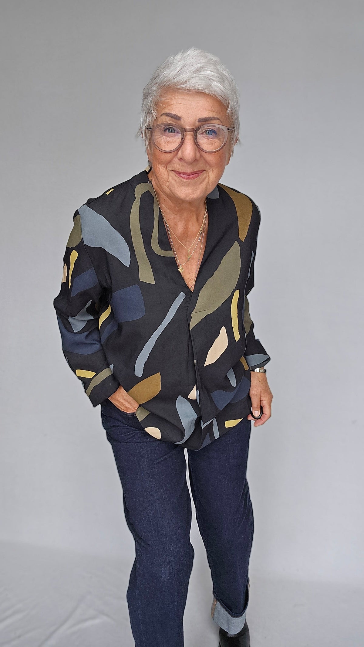 Masai Bluse Masai- Delvion bluse a-shape kunstkolonialen