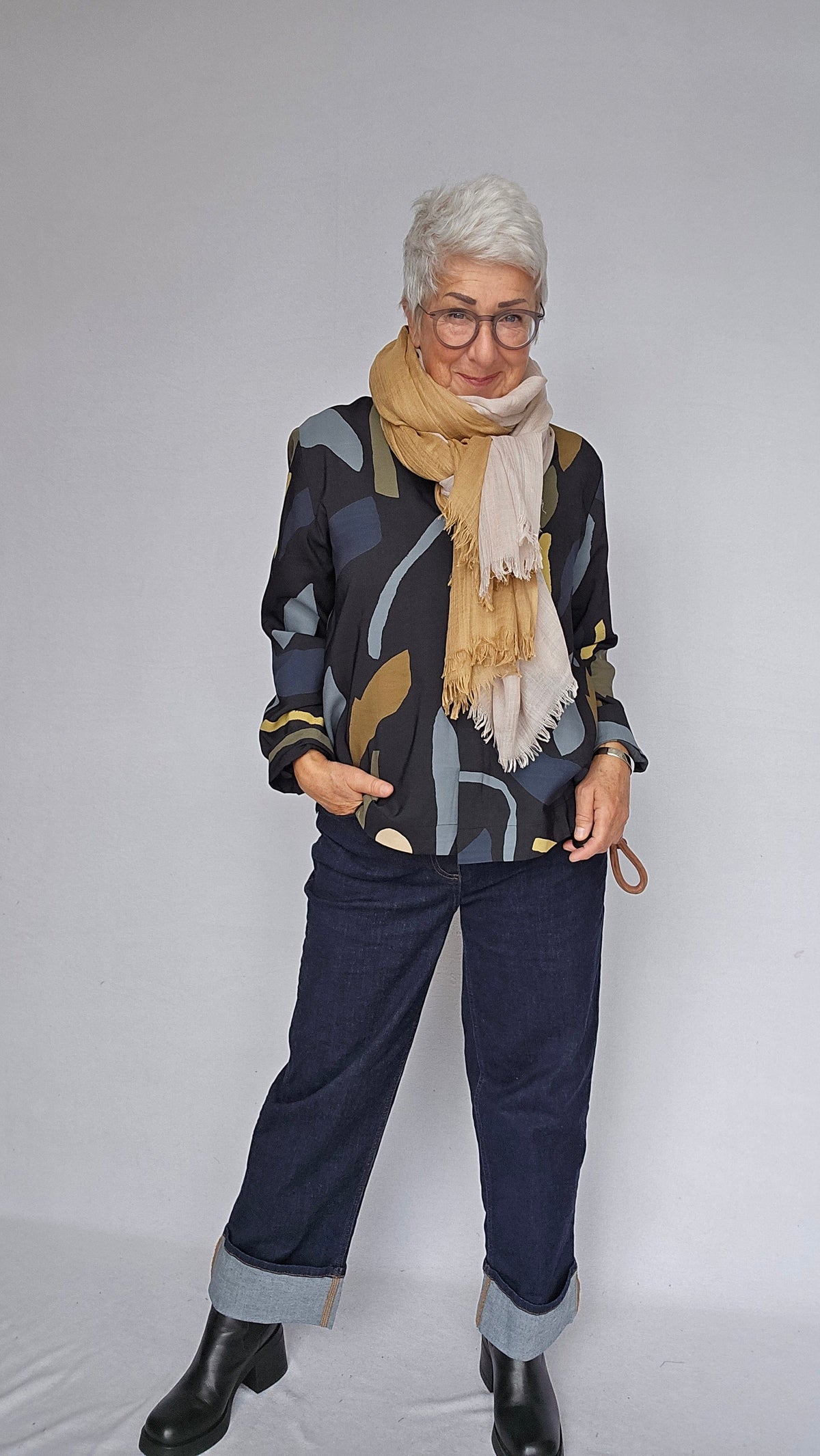 Masai Bluse Masai- Delvion bluse a-shape kunstkolonialen