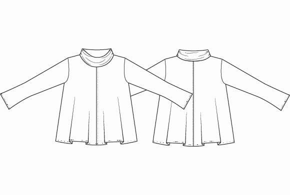 Masai Bluse MASAI- Dovielle prikkete bluse m/hals kunstkolonialen