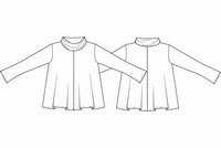 Masai Bluse MASAI- Dovielle prikkete bluse m/hals kunstkolonialen