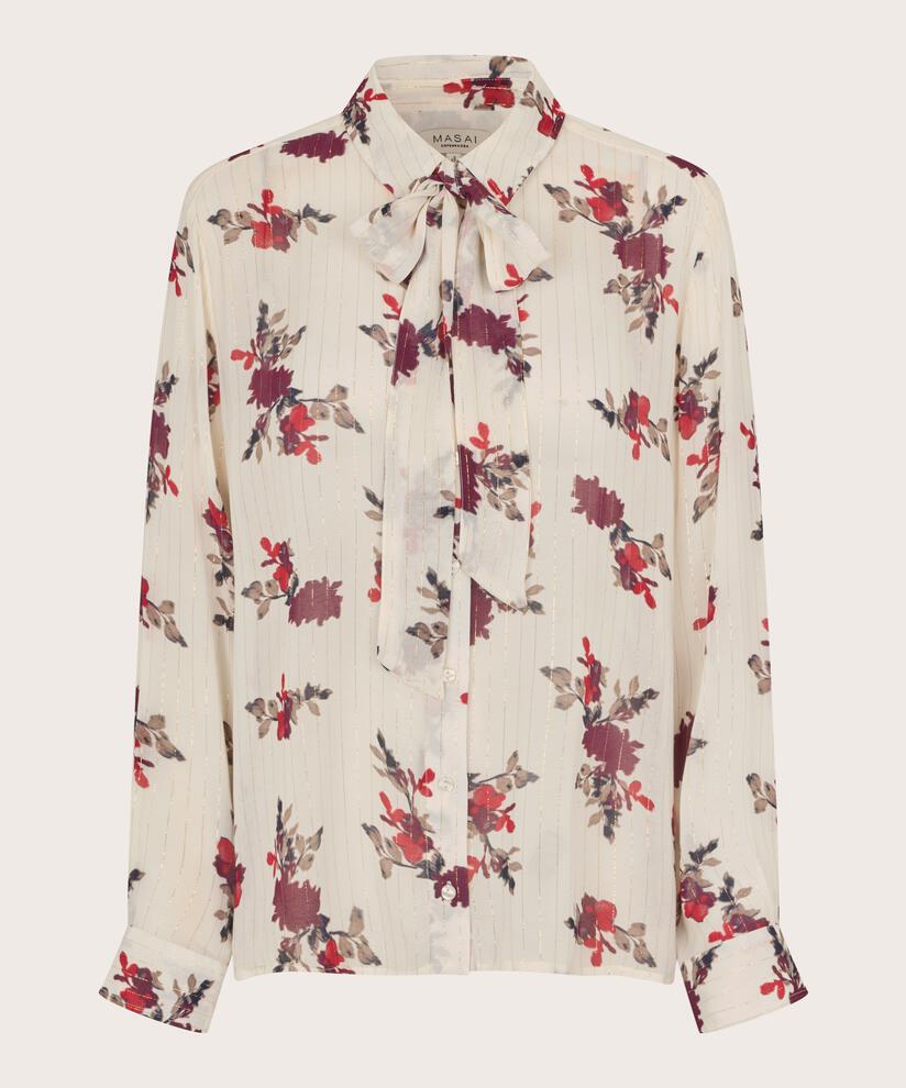 Masai Bluse MASAI- Inoria bluse m/sløyfe kunstkolonialen
