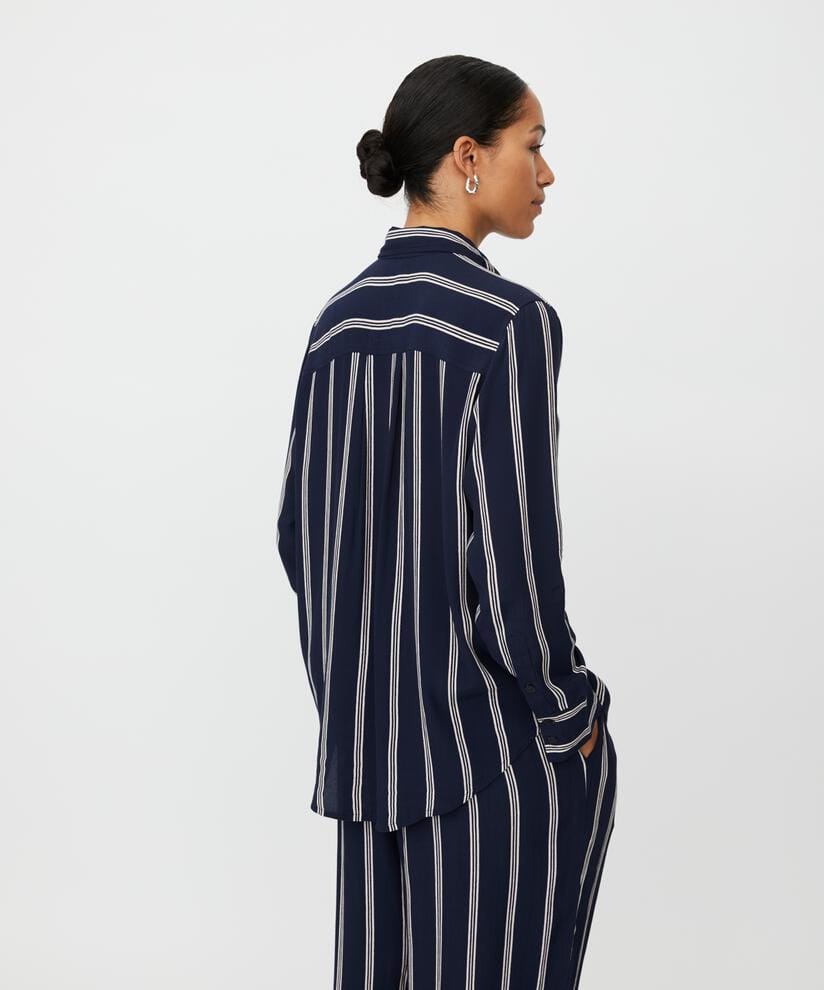 Masai Bluse MASAI- Irvela bluse m/striper kunstkolonialen