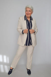 Masai Bluse MASAI- Irvela bluse m/striper kunstkolonialen