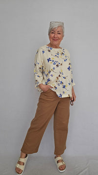 Masai Bluse S / Blomstrete MASAI- Becca bluse kunstkolonialen