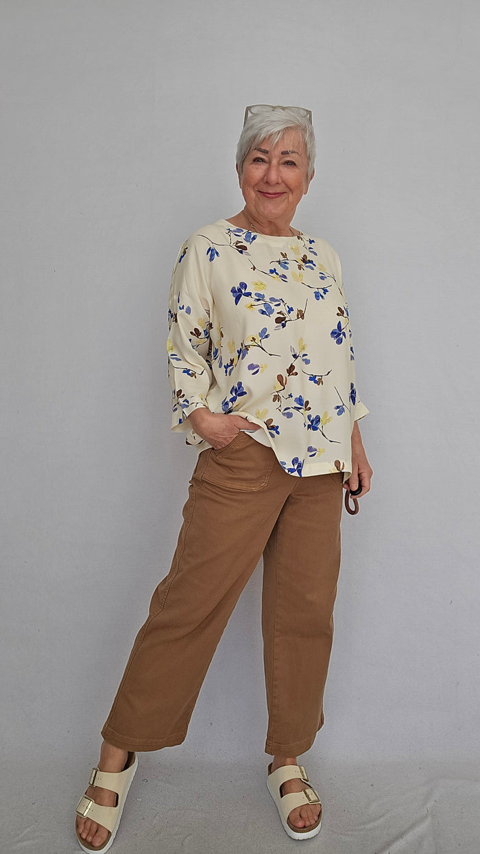 Masai Bluse S / Blomstrete MASAI- Becca bluse kunstkolonialen