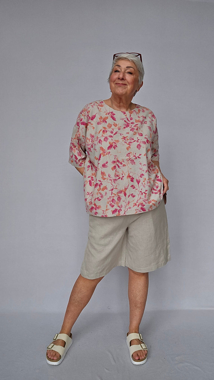 Masai Bluse S / Carmine MASAI- Degana topp kunstkolonialen