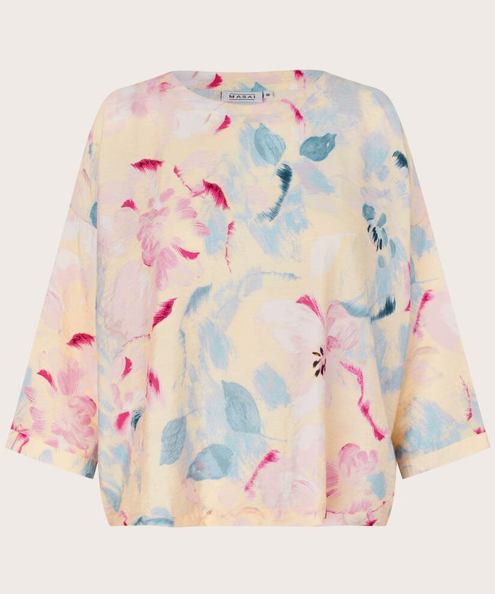 Masai Bluse S / Primrose MASAI- Becca bluse kunstkolonialen