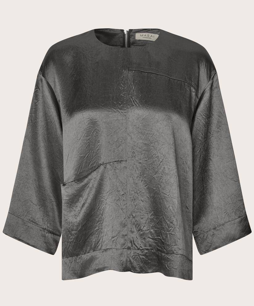 Masai Bluse XS / Quiet shade MASAI- Besina bluse kunstkolonialen