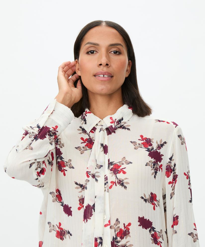 Masai Bluse XS / Whitecap MASAI- Inoria bluse m/sløyfe kunstkolonialen